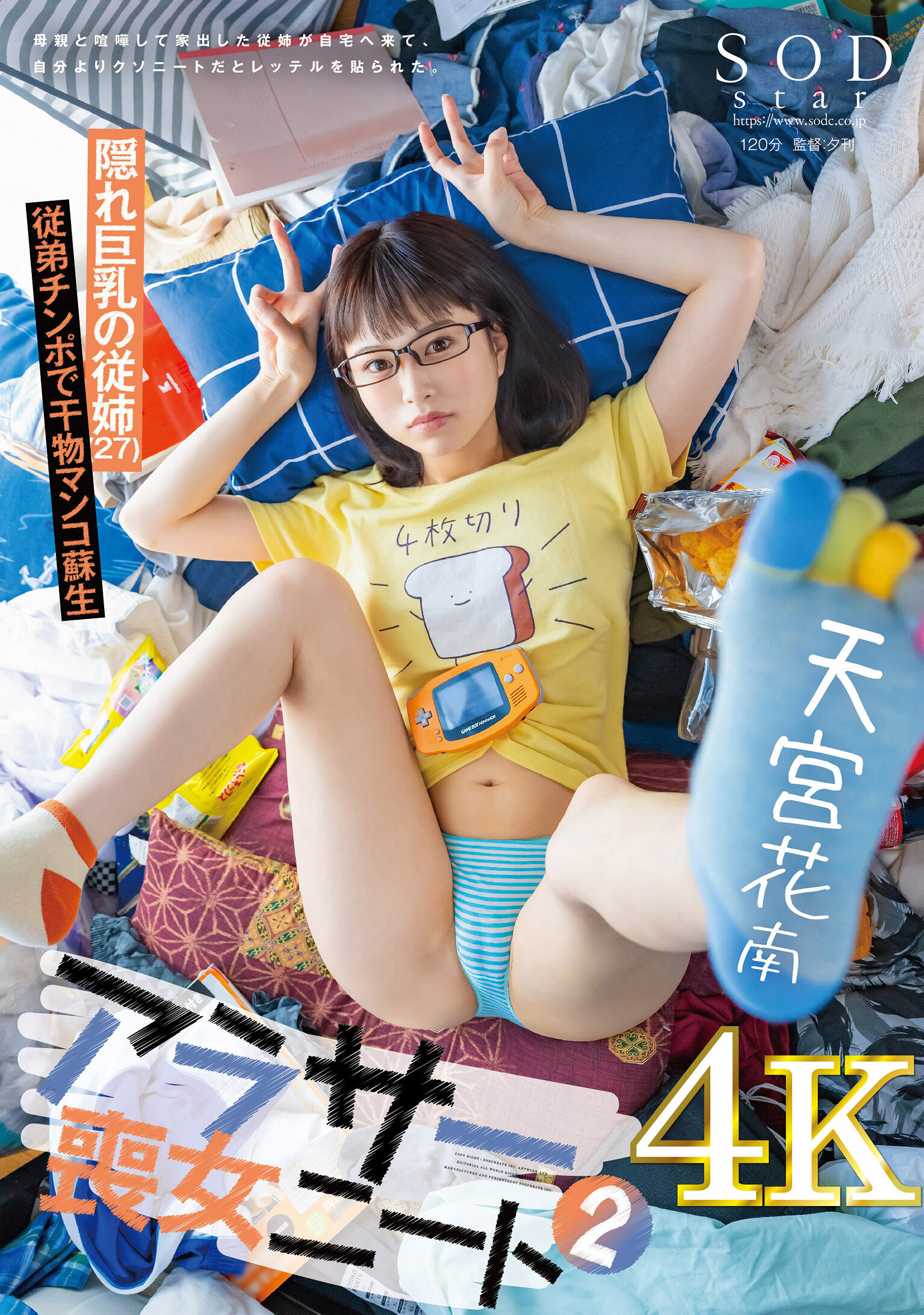 アラサー喪女ニート2 母親と喧嘩して家出した従姉が自宅へ来て、自分よりクソニートだとレッテルを貼られた。 隠れ巨乳の従姉(27) 天宮花南